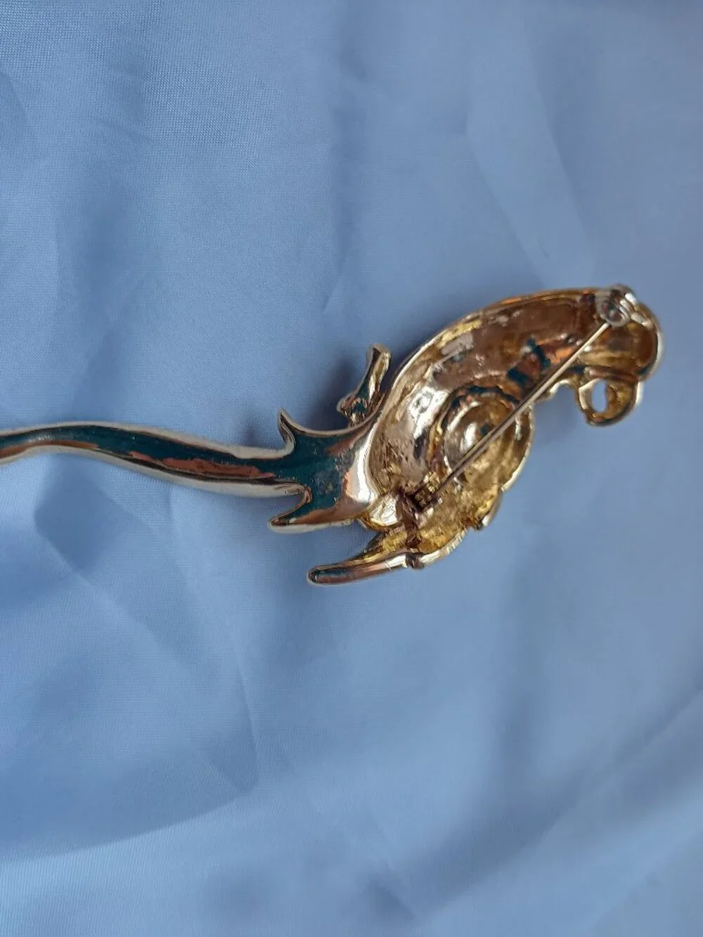 Enamel Parrot Brooch